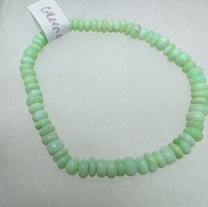 Natural Green Opal Stretch Bracelet